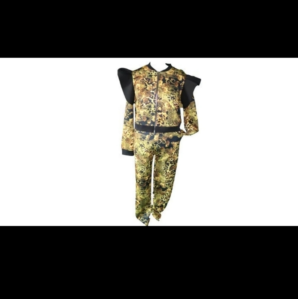 COPY - Women's fashion nova 2pc Versace look track set 2x